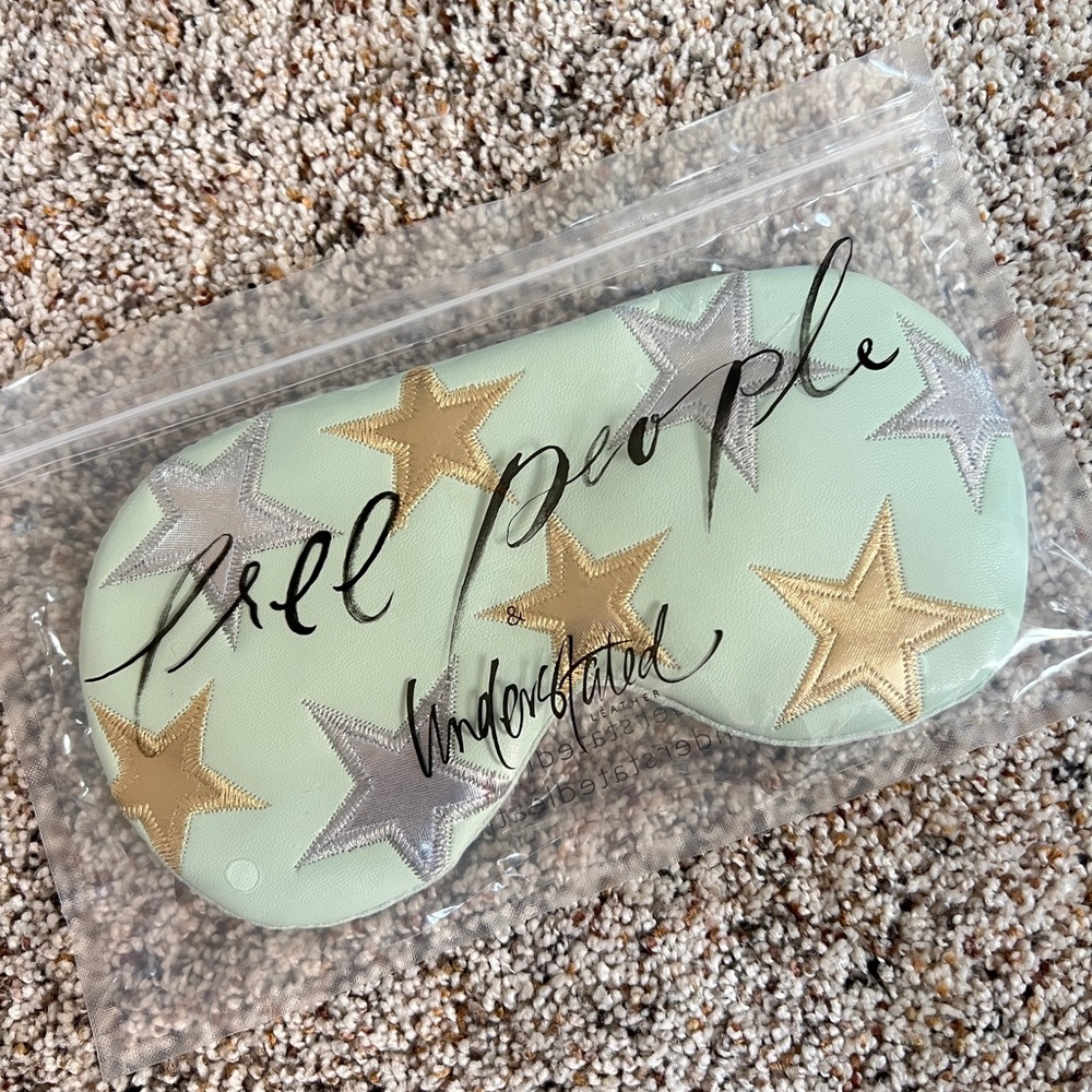 Free People & Understated Leather Travel Eye Mask - NEW